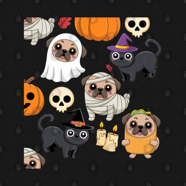 Halloween-Pug by Creatifly Graphic Tees