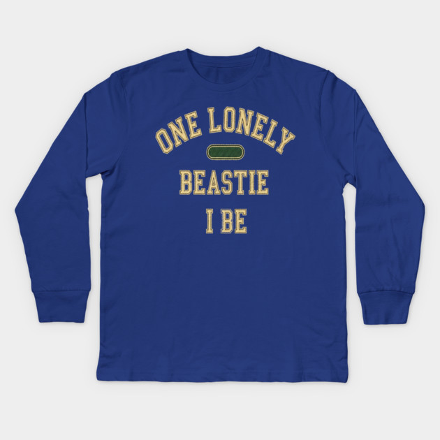 Beastie I Be Tee - One Lonely Monster Humorous Apparel Kids Long Sleeve T-Shirt by OUTFITPAW