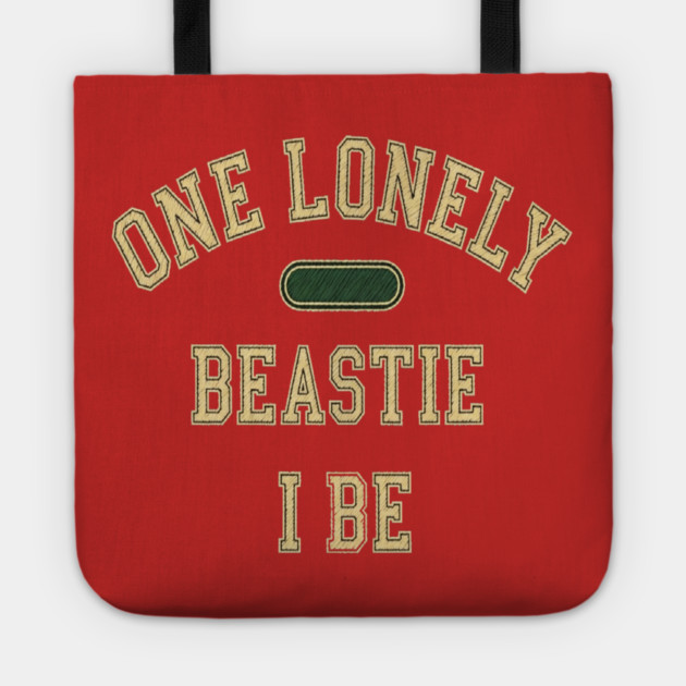 Beastie I Be Tee - One Lonely Monster Humorous Apparel Tote by OUTFITPAW