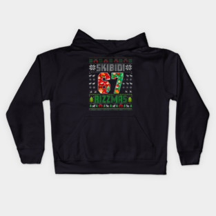 Skibidi Six Seven Rizzmas Funny Christmas 2025 Meme 67 Kids Hoodie