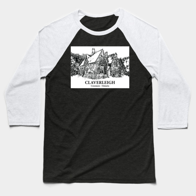 Claverleigh - Creemore ON Baseball T-Shirt by Lakeric