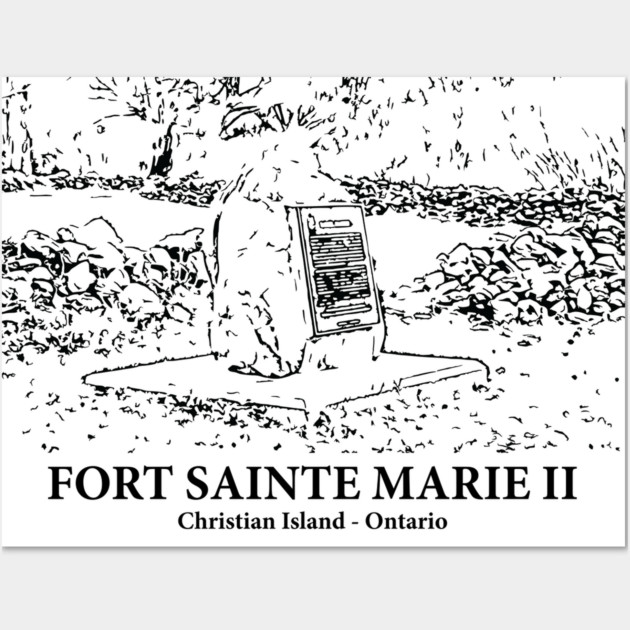 Fort Sainte Marie II - Christian Island ON Wall Art by Lakeric