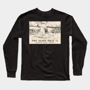 Fort Sainte Marie II - Christian Island ON Long Sleeve T-Shirt