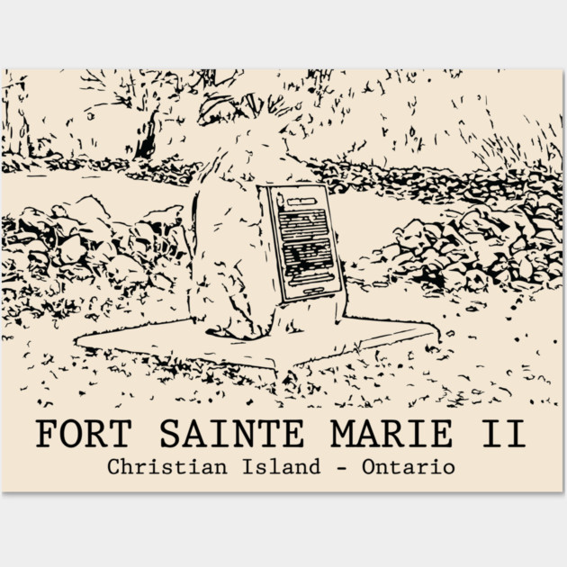 Fort Sainte Marie II - Christian Island ON Wall Art by Lakeric