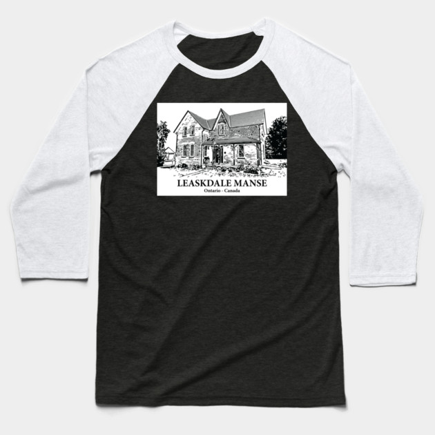 Leaskdale Manse - Ontario Baseball T-Shirt by Lakeric