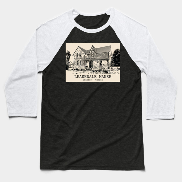 Leaskdale Manse - Ontario Baseball T-Shirt by Lakeric