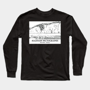 Mazinaw Pictographs - Bon Echo ON Long Sleeve T-Shirt
