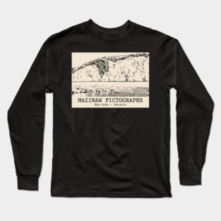 Mazinaw Pictographs - Bon Echo ON Long Sleeve T-Shirt