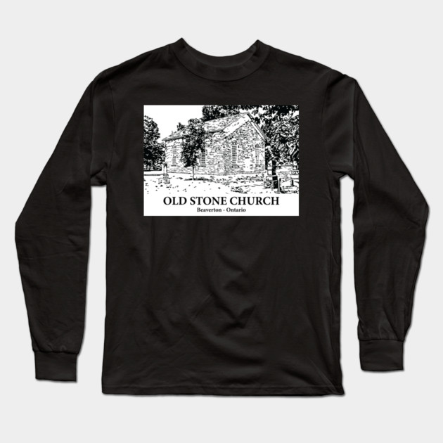 Old Stone Church - Beaverton ON Long Sleeve T-Shirt by Lakeric