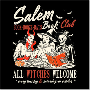 Salem Book Club Feminist Witch Posters and Art
