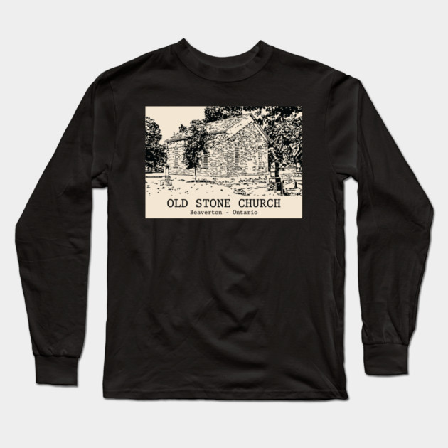 Old Stone Church - Beaverton ON Long Sleeve T-Shirt by Lakeric