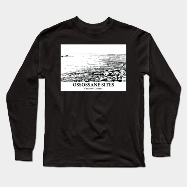Ossossane Sites - Ontario Long Sleeve T-Shirt by Lakeric