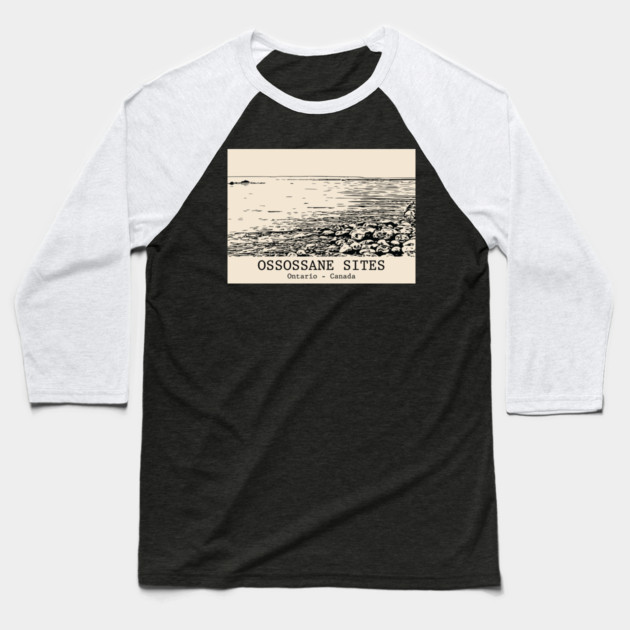 Ossossane Sites - Ontario Baseball T-Shirt by Lakeric