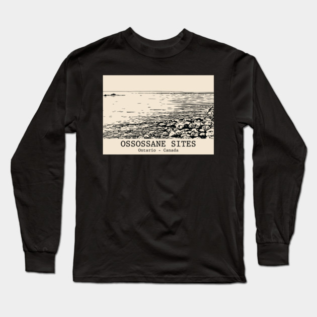 Ossossane Sites - Ontario Long Sleeve T-Shirt by Lakeric