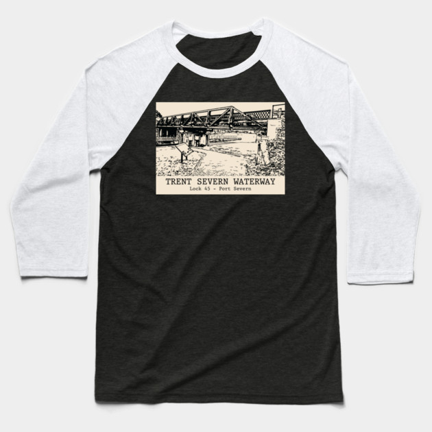 Trent–Severn Waterway - Port Severn ON Baseball T-Shirt by Lakeric