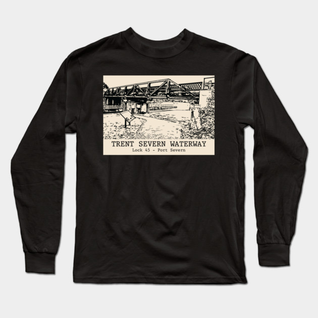 Trent–Severn Waterway - Port Severn ON Long Sleeve T-Shirt by Lakeric