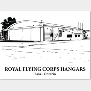 Royal Flying Corps Hangars - Essa ON Posters and Art