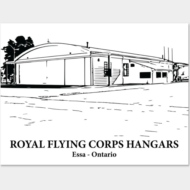 Royal Flying Corps Hangars - Essa ON Wall Art by Lakeric