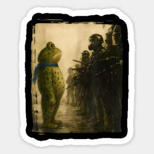 Portland Frog Protest - Rage Against The Machine, Political Protest, Resist, Protest. Protest Frog, Abolish Ice, Anti ICE, Anti Fascism Sticker