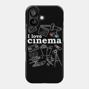 I love Cinema Phone Case