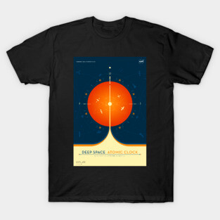 NASA Atomic Clock Mission Orange T-Shirt