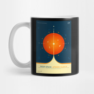 NASA Atomic Clock Mission Orange Mug