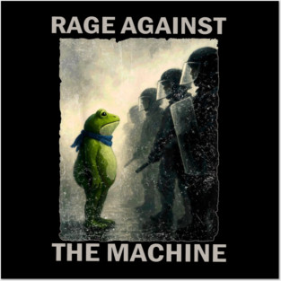 Portland-Frog Rage Against The Machine Posters and Art