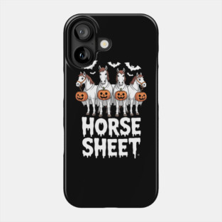 Cute Horse Sheet Ghost Halloween Costume Spooky Season Phone Case