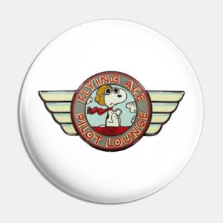 snoopy flying ace pilot lounge Pin