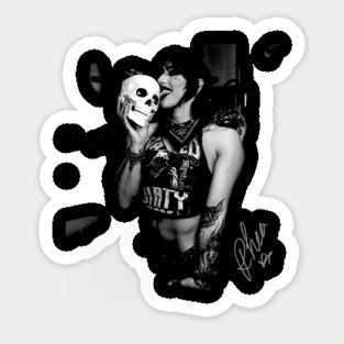 Rhea Ripley Skull Sticker