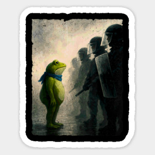 Portland-Frog-Protest Sticker