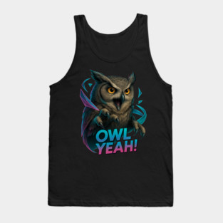 Owl Yeah! Neon Night Owl Energy Tank Top