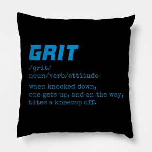 Funny Detroit Lions – Definition of Grit Pillow