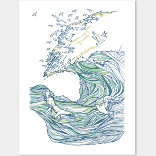 Ocean Breath Posters and Art
