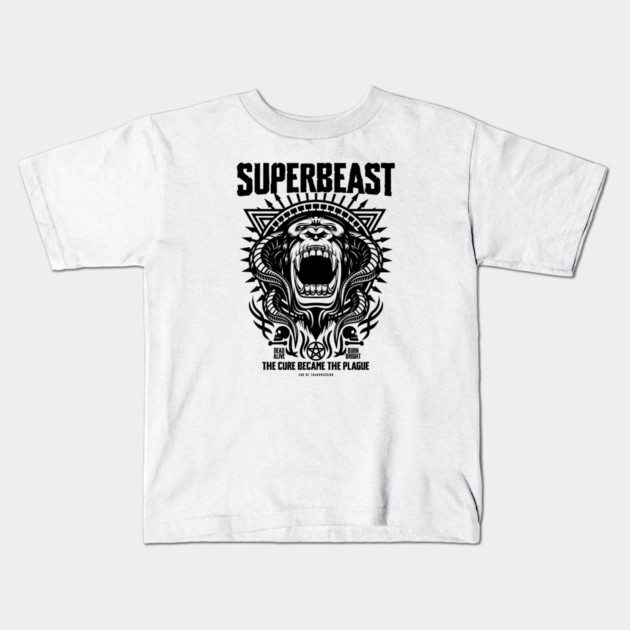 SUPERBEAST Kids T-Shirt by artslaves