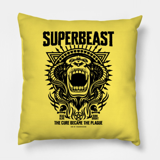 SUPERBEAST Pillow by artslaves