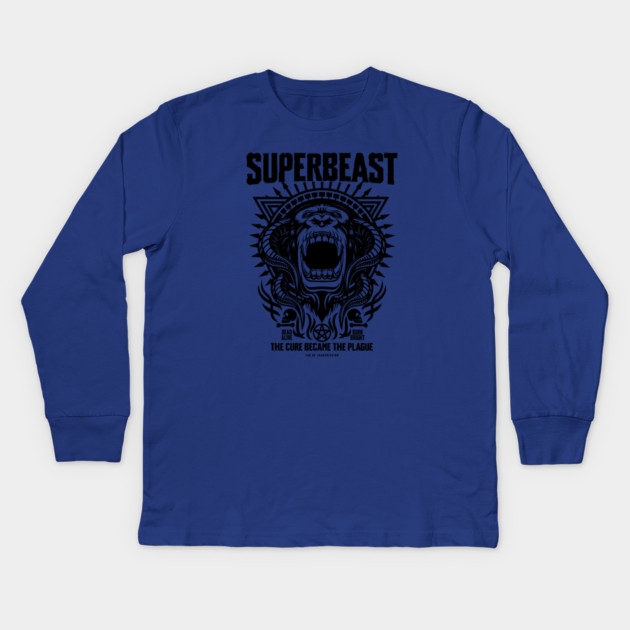 SUPERBEAST Kids Long Sleeve T-Shirt by artslaves