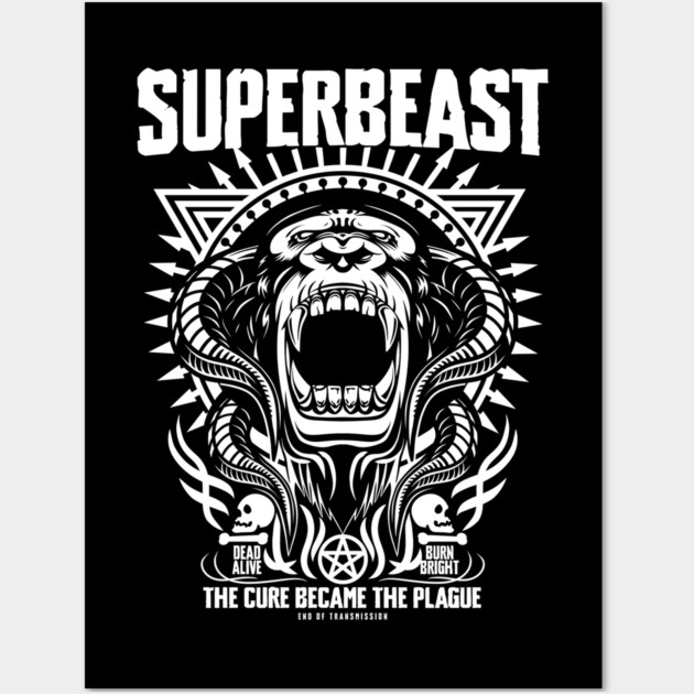 SUPERBEAST Wall Art by artslaves