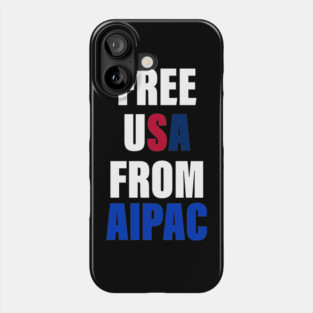 free usa from aipac Phone Case