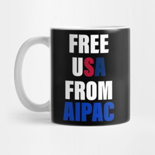free usa from aipac Mug