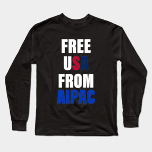 free usa from aipac Long Sleeve T-Shirt