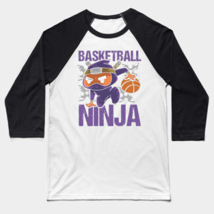 Basketball Ninja design youth karate and Ninja Baseball T-Shirt