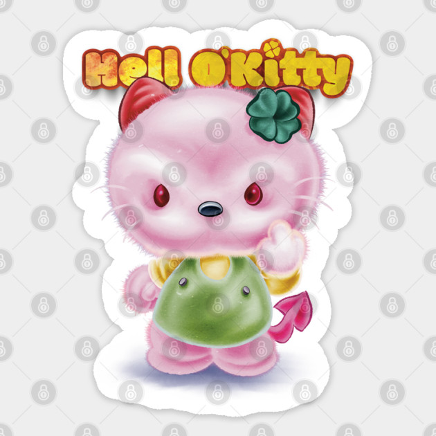Hell O'Kitty Sticker by majanation