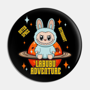 Labubu in space adventure Pin