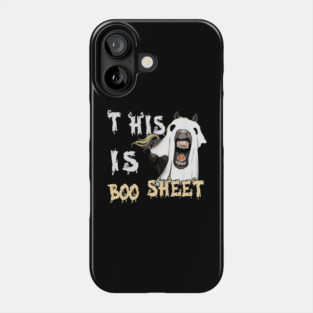 This Is Boo Sheet Funny Halloween Horse Ghost T-Shirt Phone Case