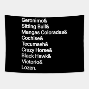 Coloradas& Cochise& Tecumseh& Crazy Horse& Black Hawk& Victorio& Lozen. - Double-sided Tapestry