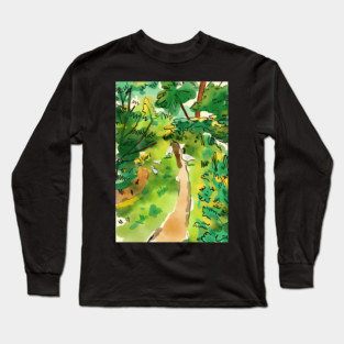 Geese in the park Long Sleeve T-Shirt