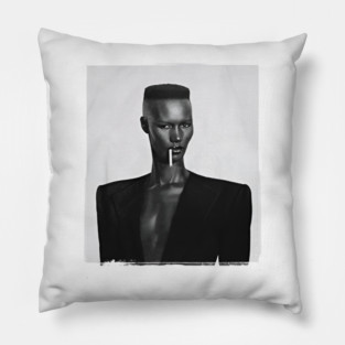 Grace Jones retro Pillow
