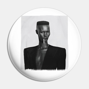 Grace Jones retro Pin