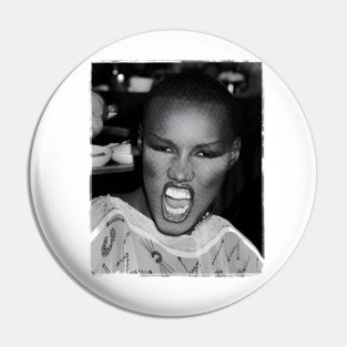 Grace Jones retro Pin